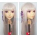 (Mei)Crossdress Sweet Girl Resin Half Head Female Cartoon Character Kigurumi Mask With BJD Eyes Cosplay Anime Role Lolita Doll Mask